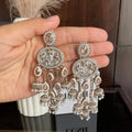 Floral Chandbali Earrings