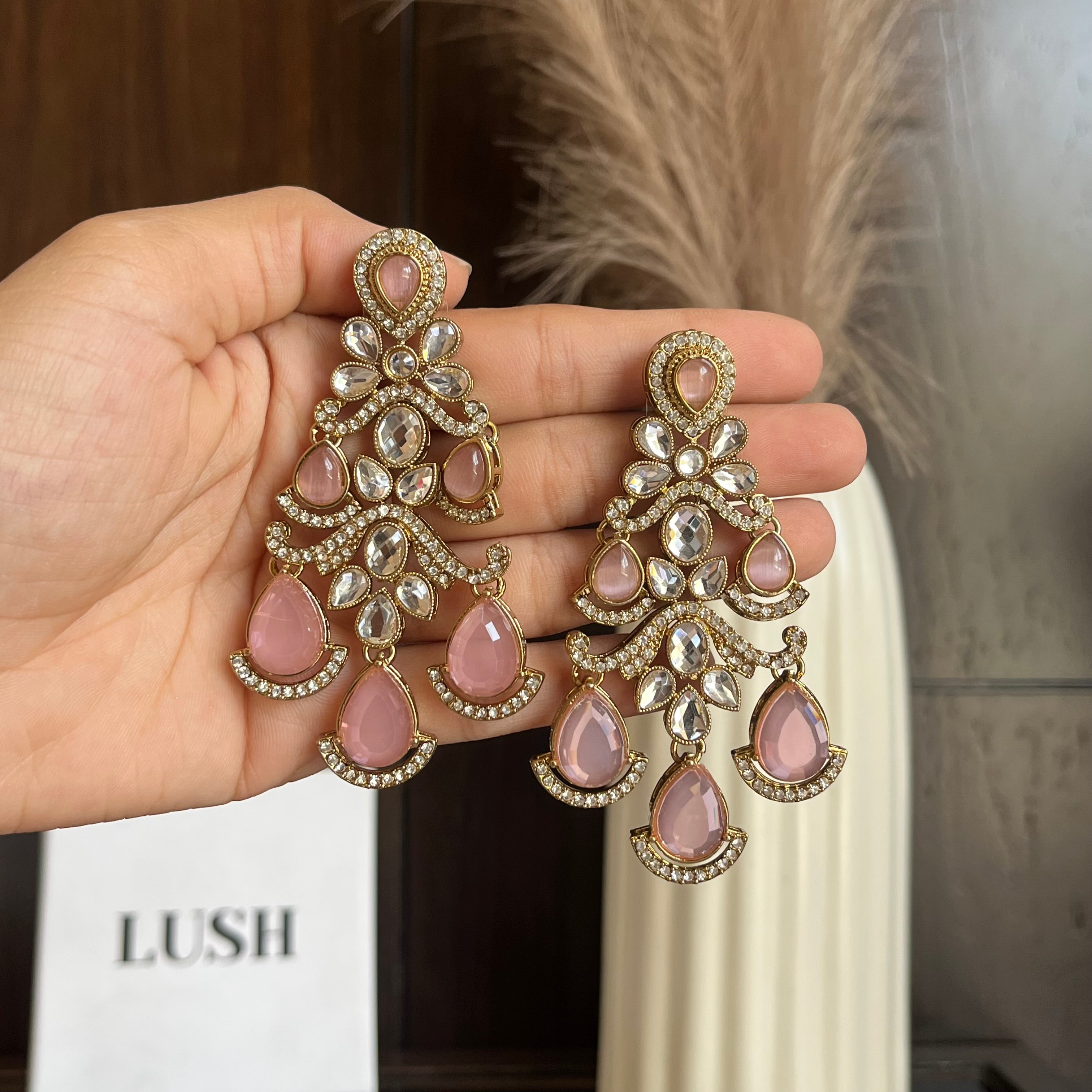 Aurora Crystal Chandelier Earrings
