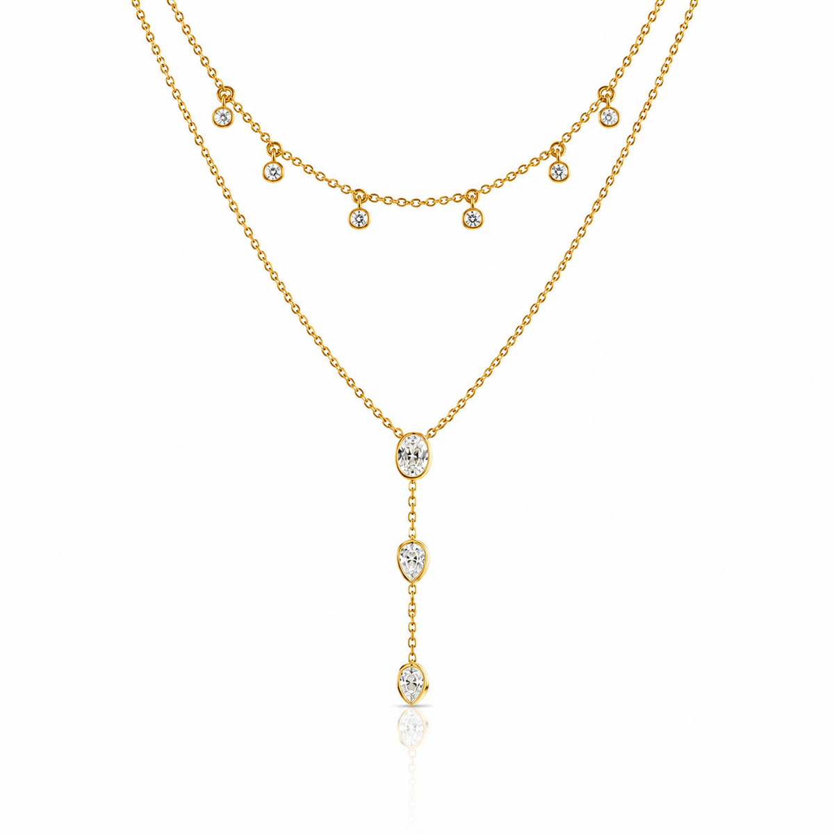 Crystal Cascade Y-Necklace
