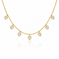 Crystal Heart Charm Necklace