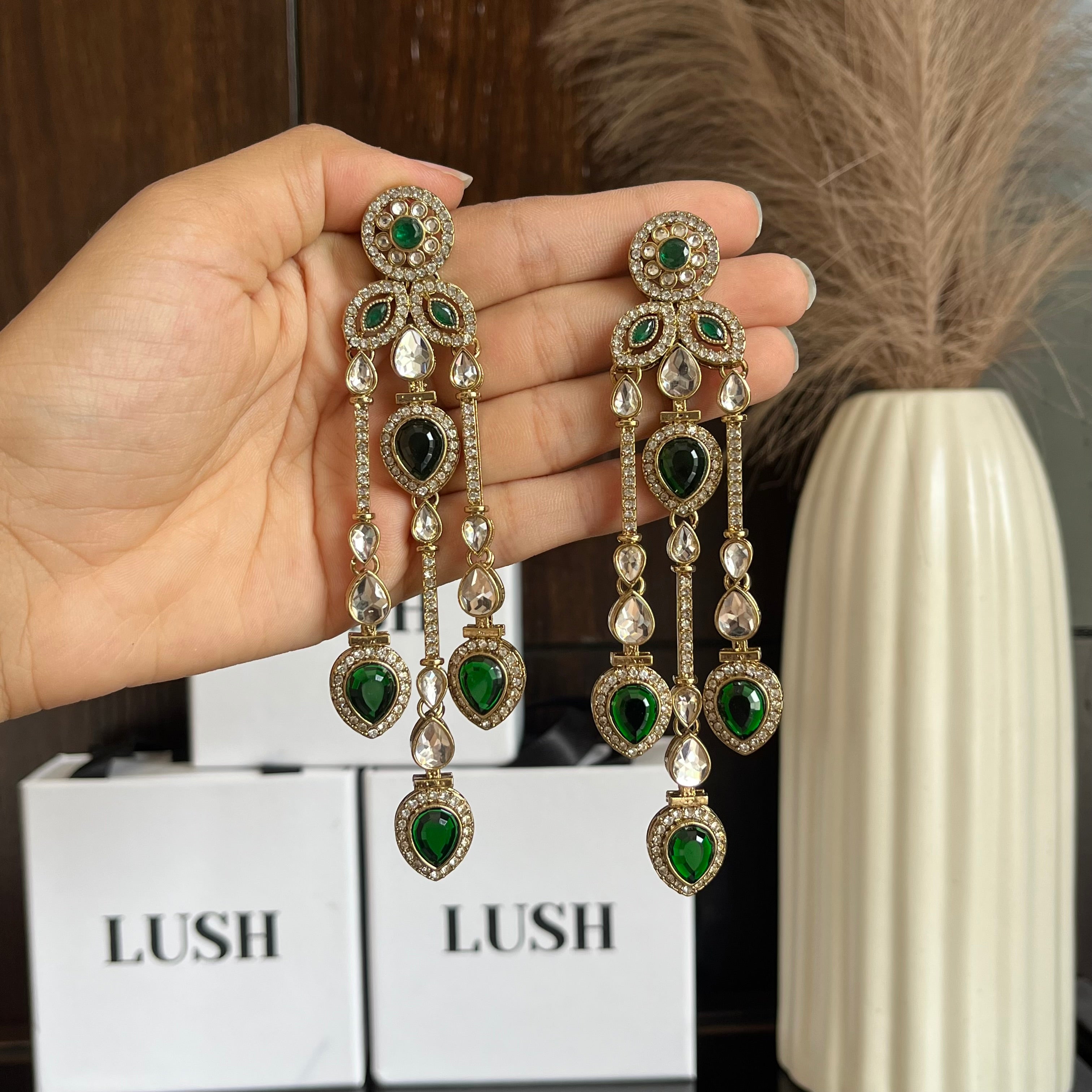 Zaria Crystal Drop Earrings