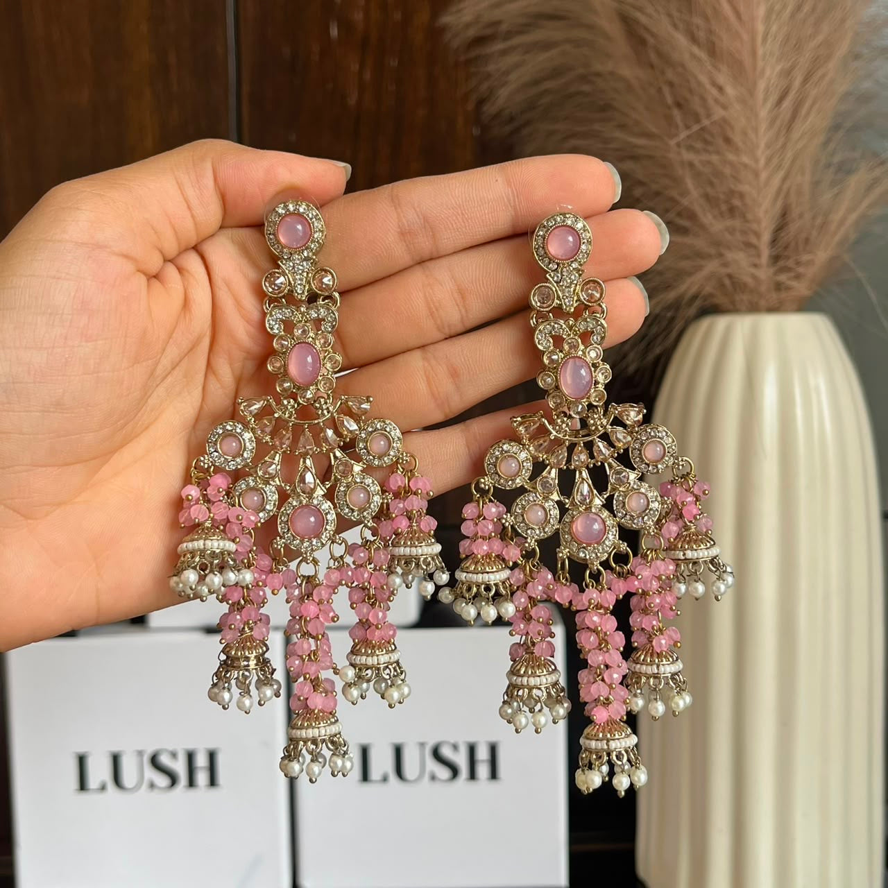 Zoya pearl cascade earrings