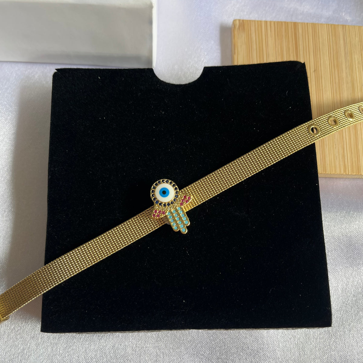 Hamsa Eye Charm Bracelet