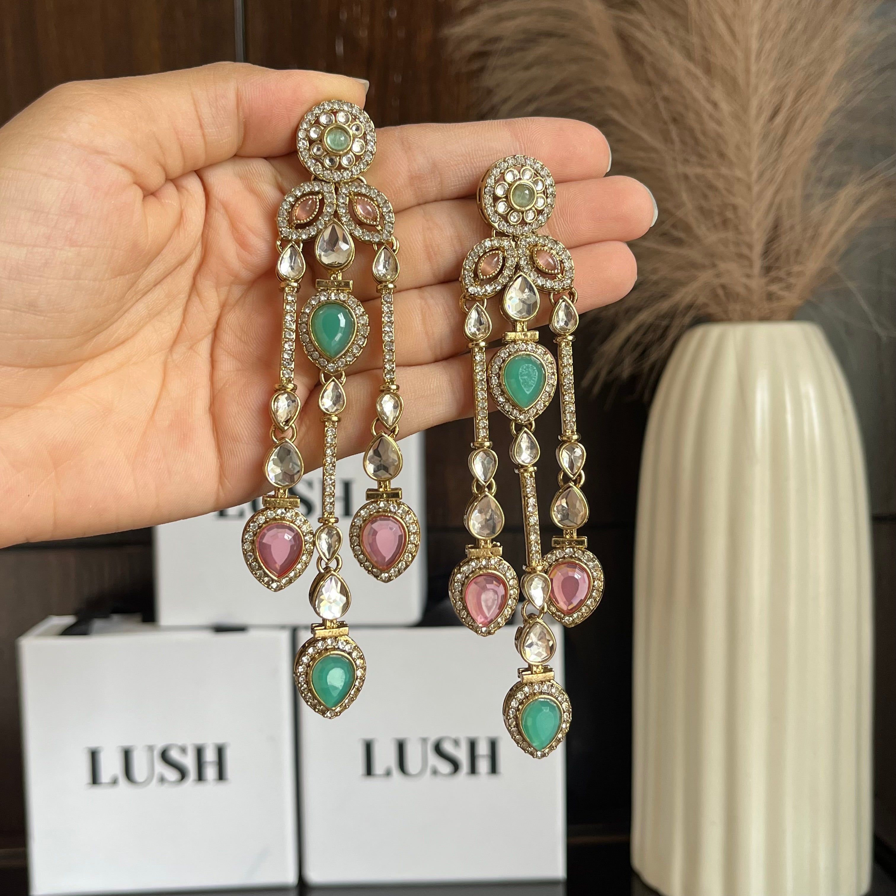 Zaria Crystal Drop Earrings