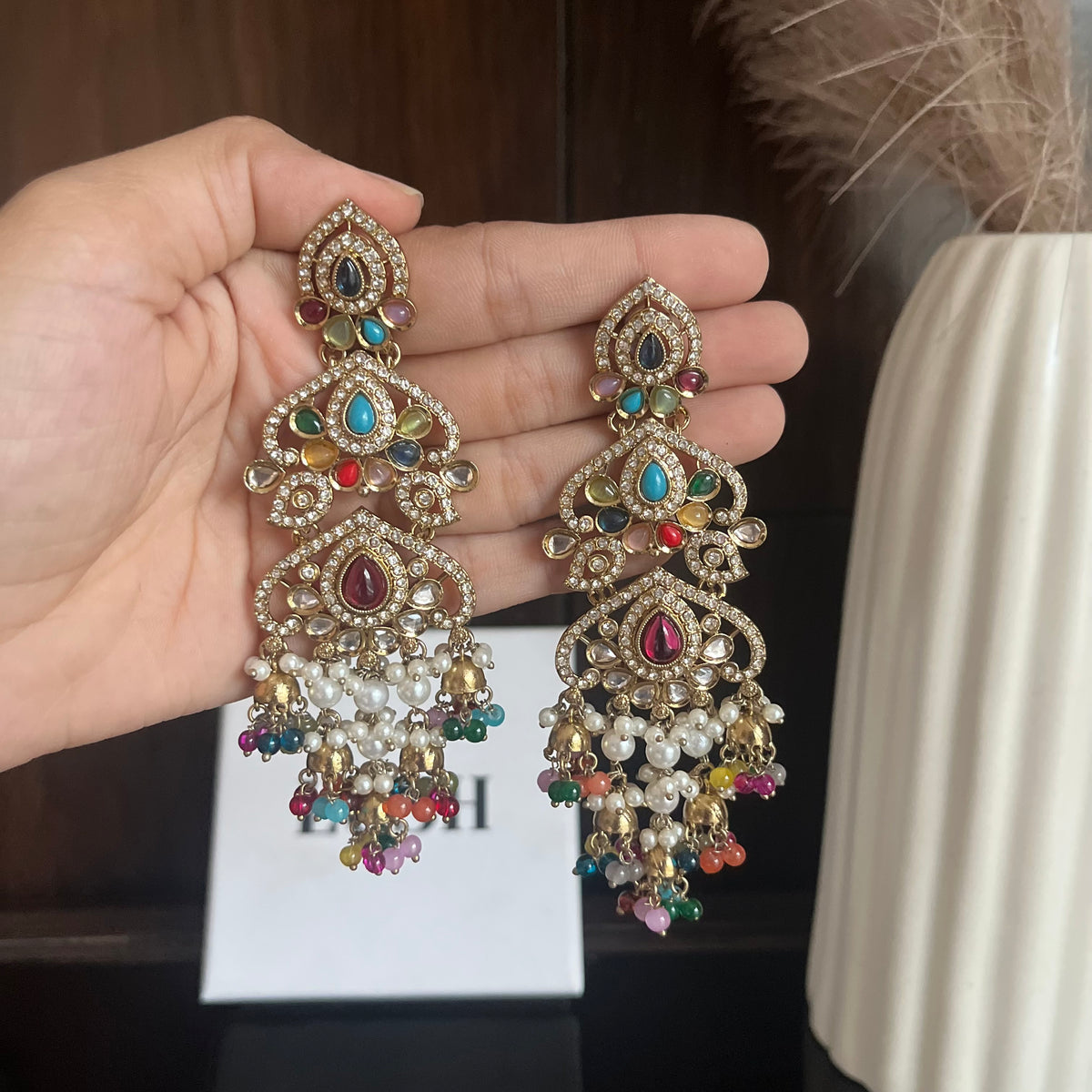 Zaria pearl earrings