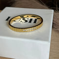 Golden Crystal Accent Bangle Standard Size