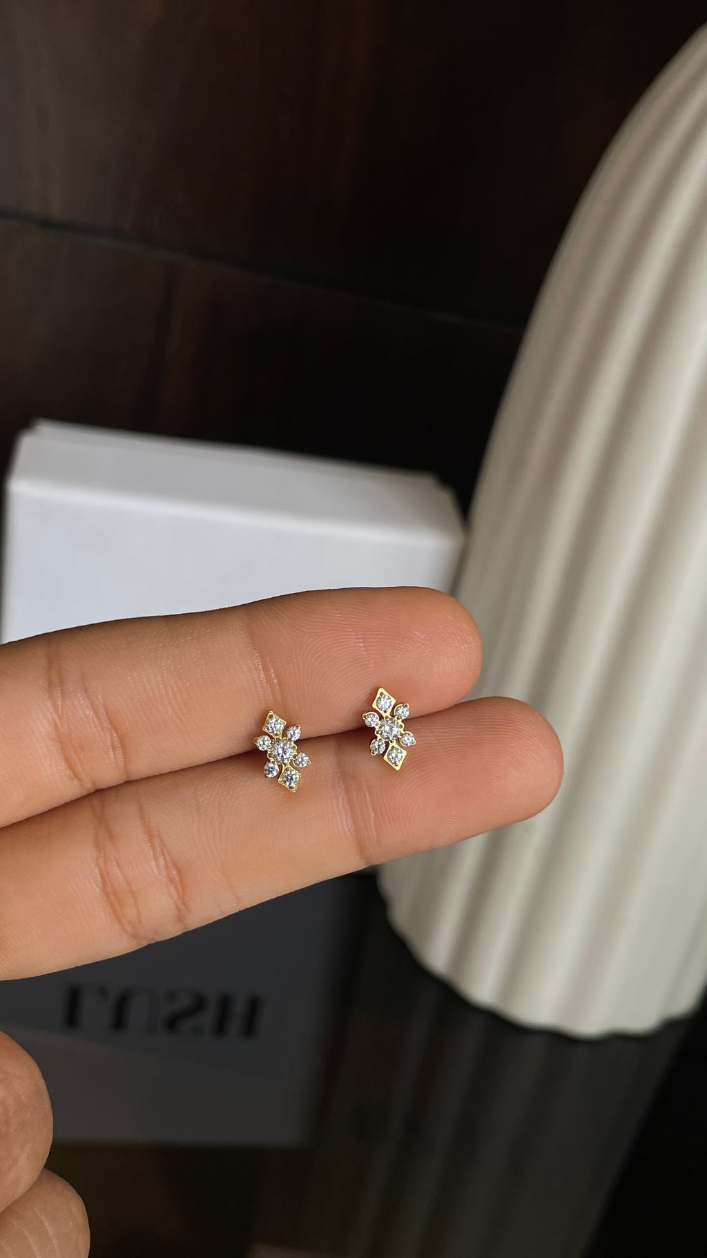 Celestial Cross Studs (ball back)