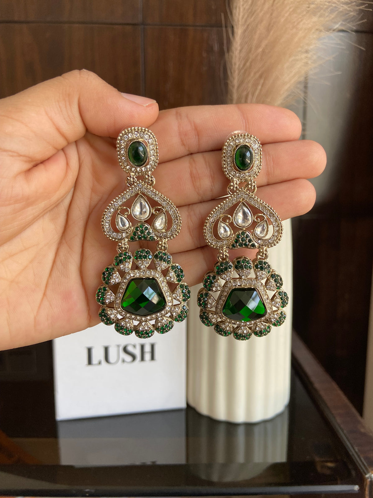 Kundan Drop Earrings