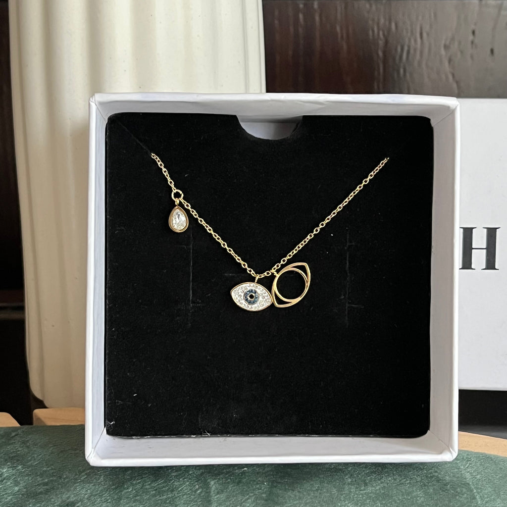 Celestial Protection Charm Necklace
