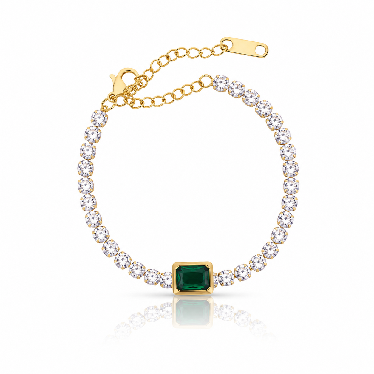 Emrald grace tennis bracelet