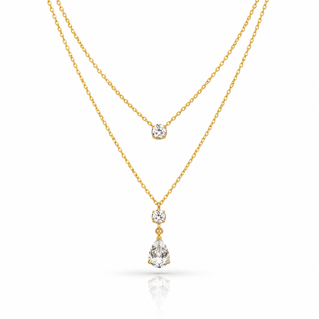 Celeste Layered Drop Necklace