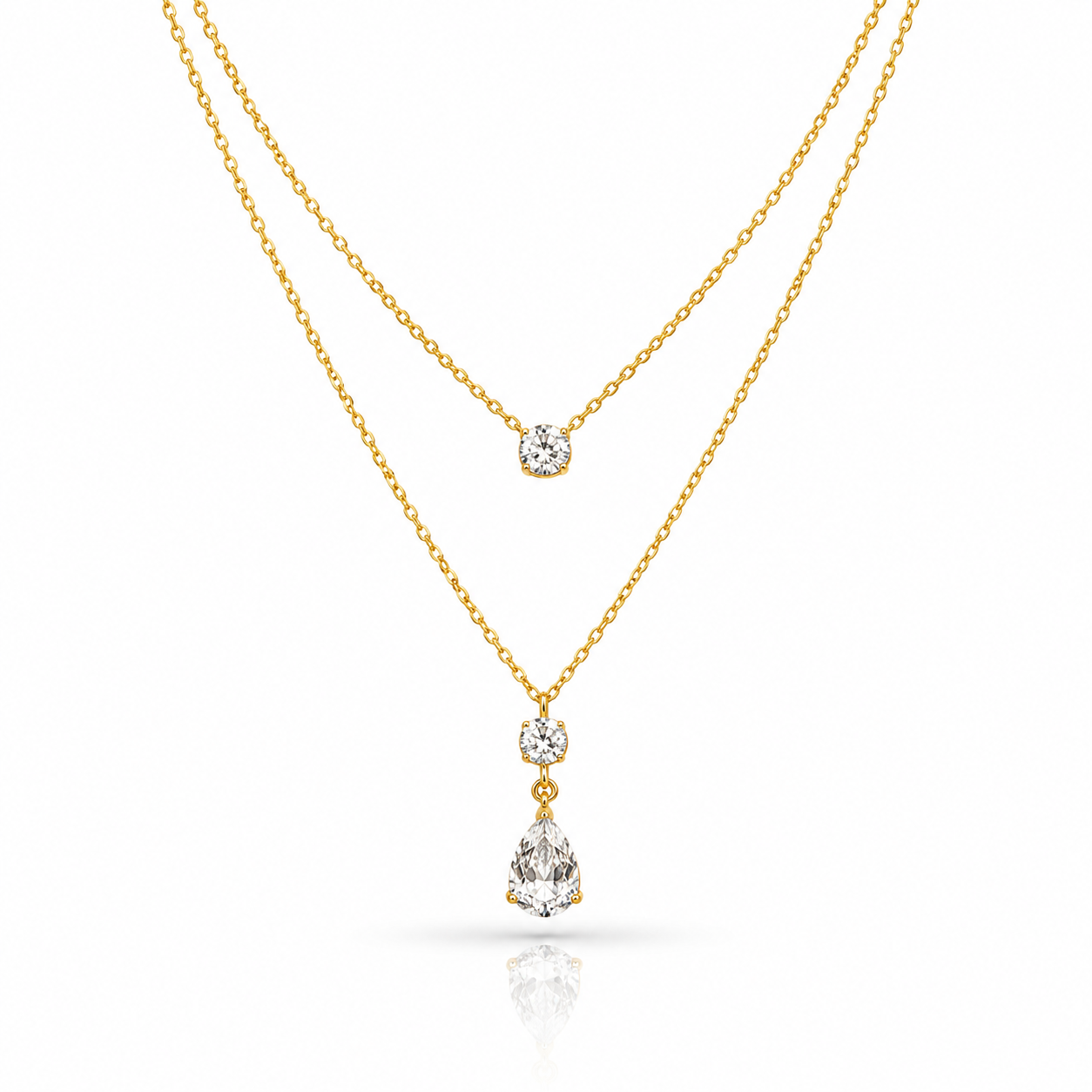 Celeste Layered Drop Necklace