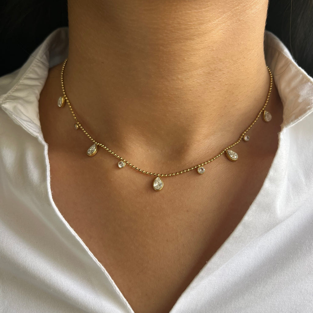 Diamond Dewdrop Necklace