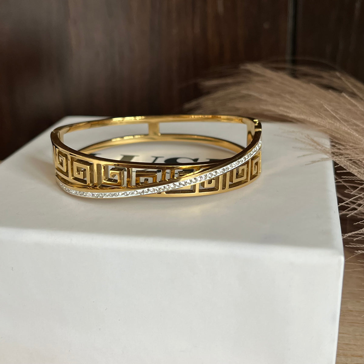 Greek Luxe Cuff Bracelet |Standard Size
