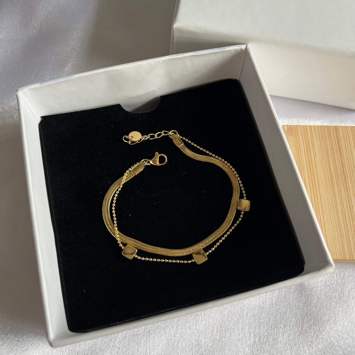 Golden Layered Chain Bracelet