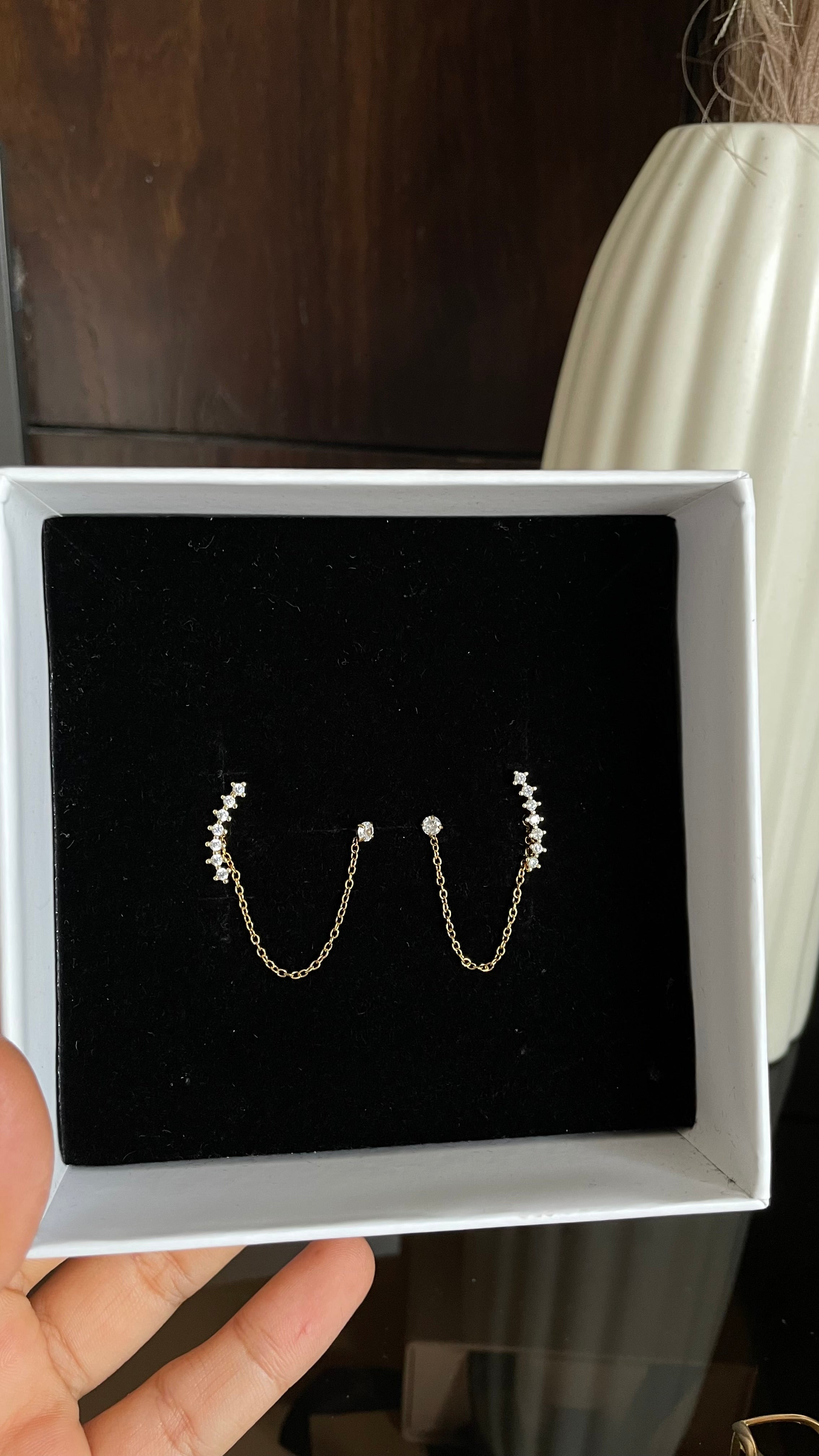 Celestial Lightning Earrings (ball back)