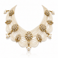 Ivory Pearl Cascade Statement Set