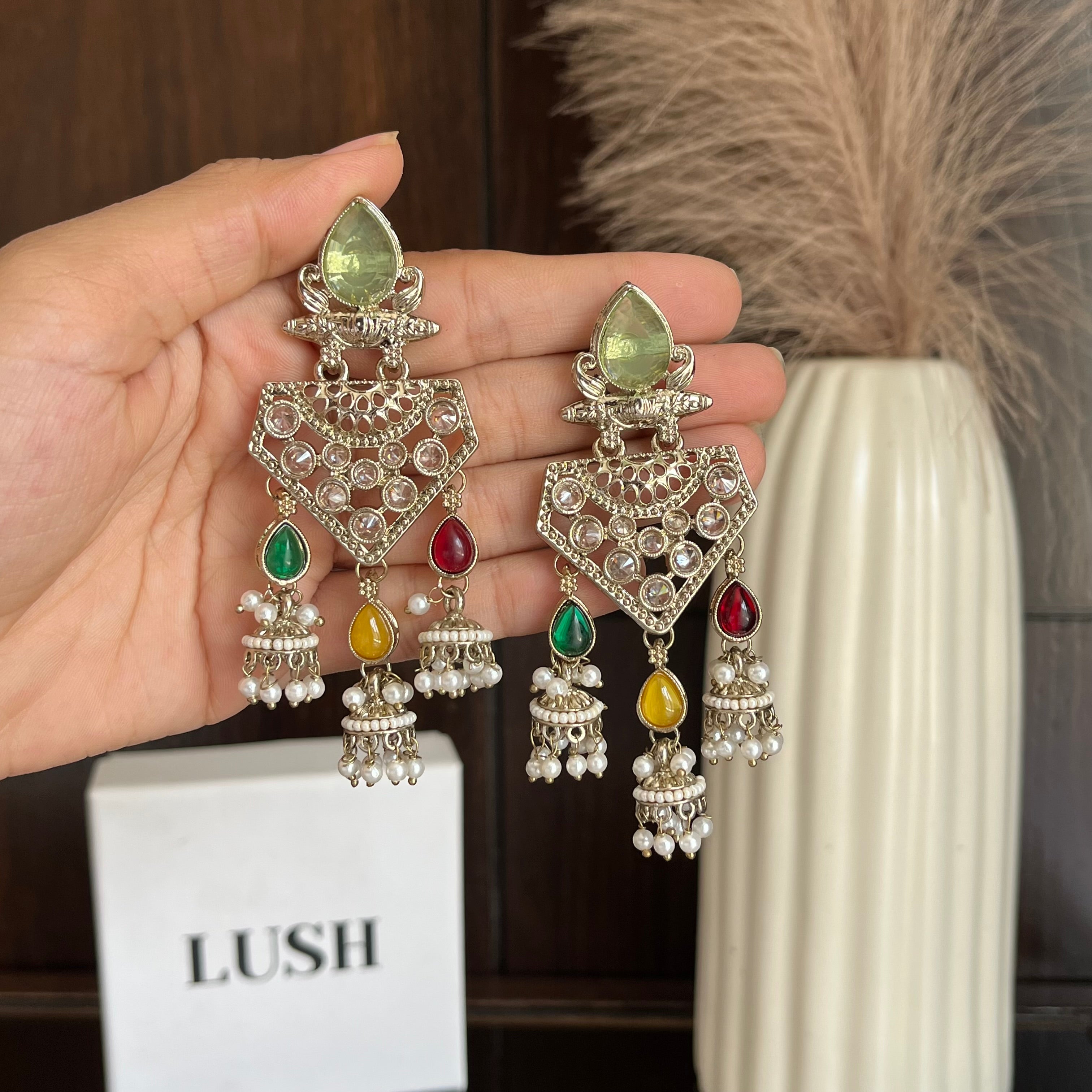 Meher Jhumka Statement Earrings