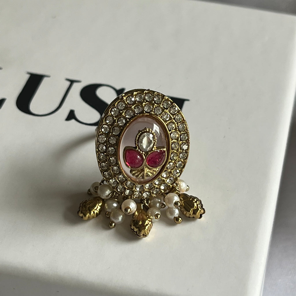 Gulmohar Pearl Ring