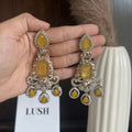 Citrine Royale Chandbali Earrings