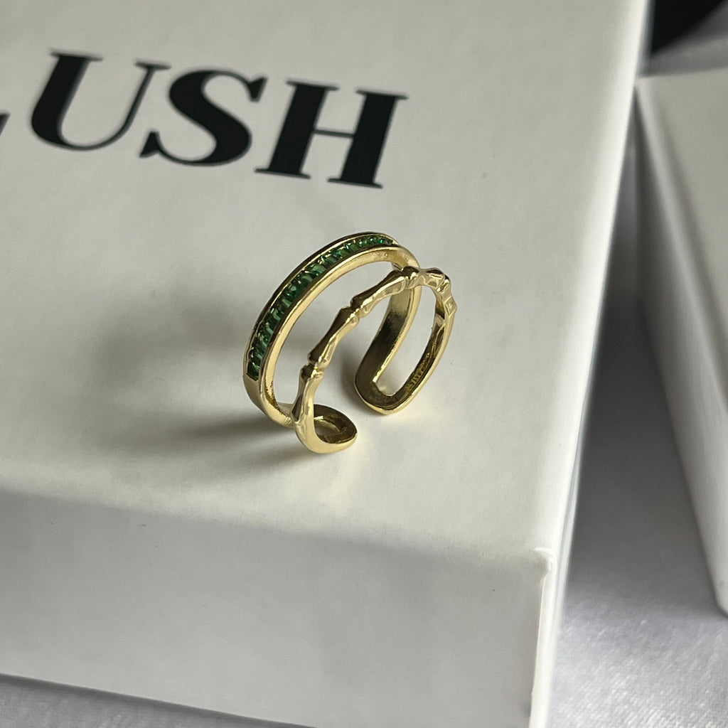 Emerald Baguette Ring