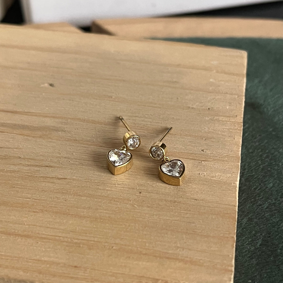 Heart Drop Earrings