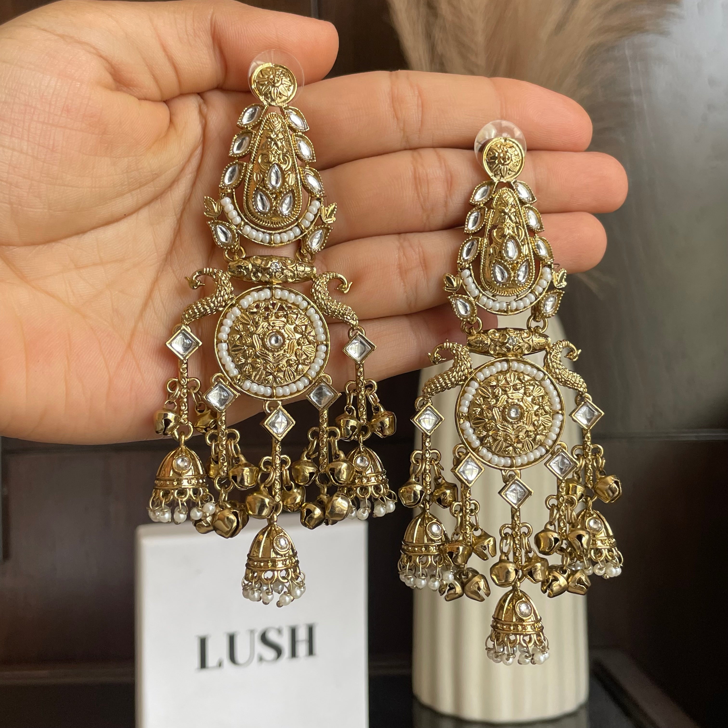 Noor Mahal Jhumka Earrings