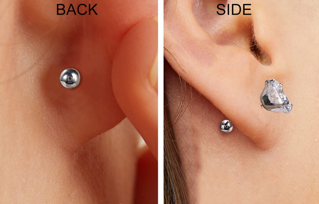 Crystal Leaf Studs