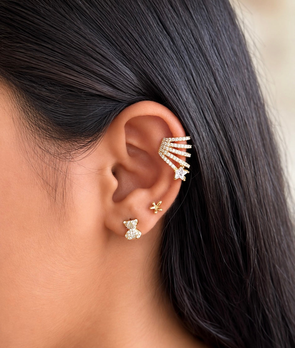 Aurora Star Ear Cuff