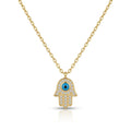 Hamsa Evil Eye Necklace