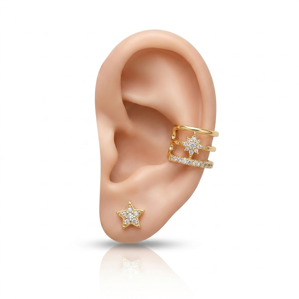 Celestial Radiance Ear Cuff