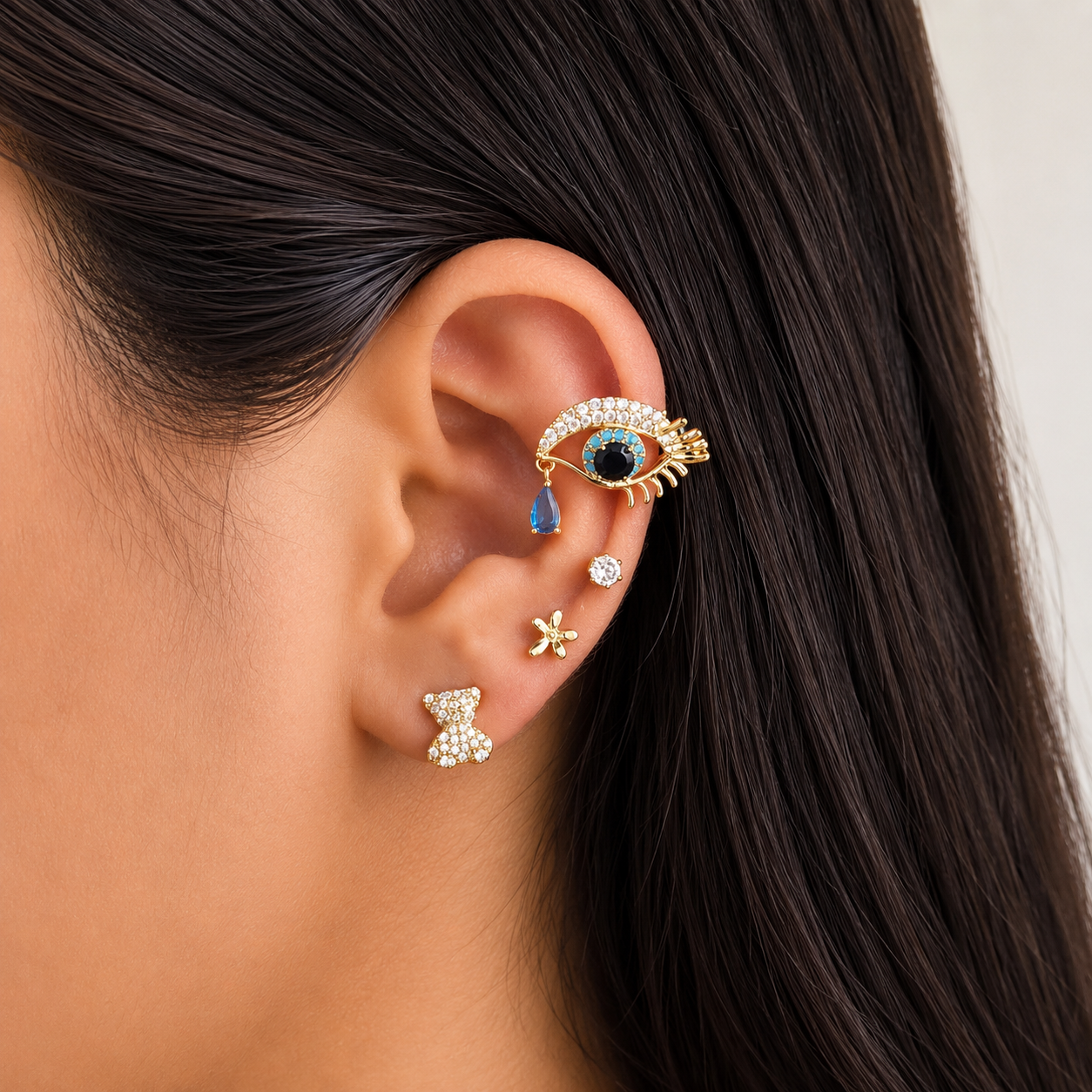 Evil Eye Luxe Ear Cuff