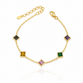 Multicolor Gem Station Bracelet