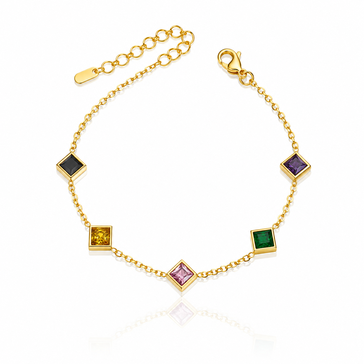 Multicolor Gem Station Bracelet