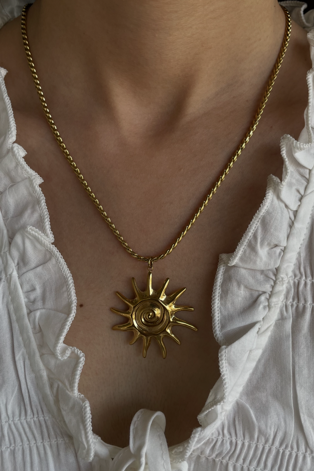 Sunburst Pendant Necklace