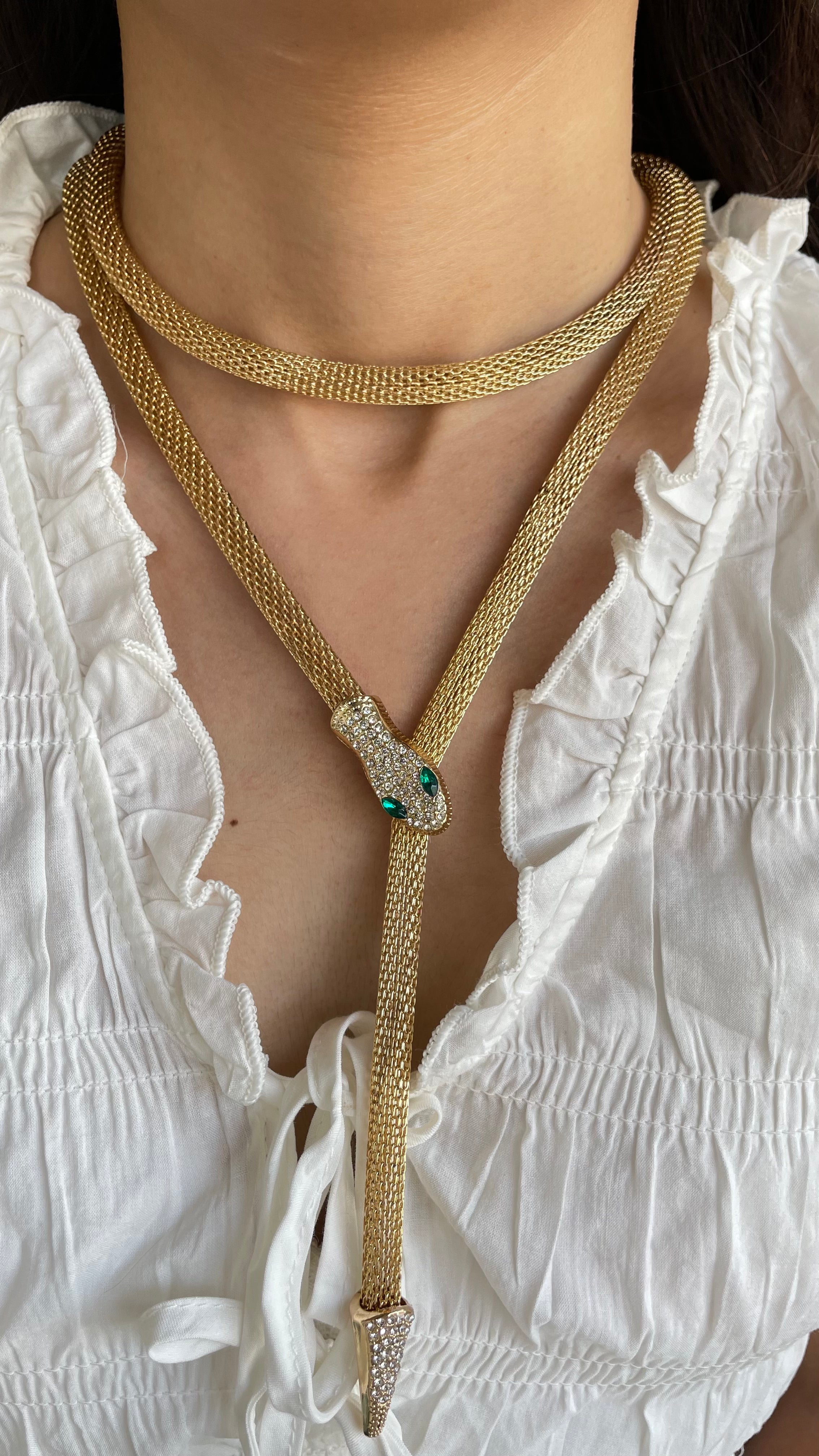 Snake Mesh Choker