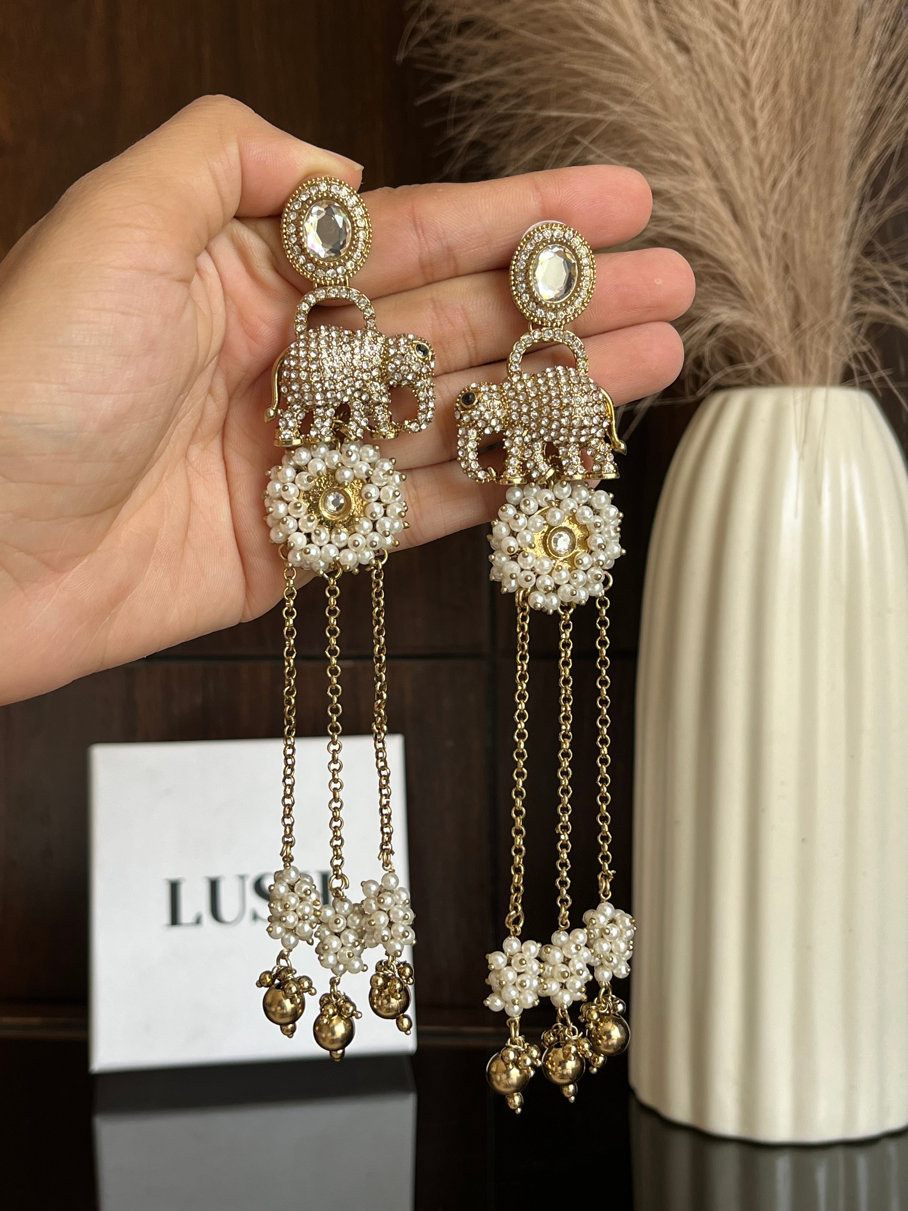 Royal Airavata Drop Earrings