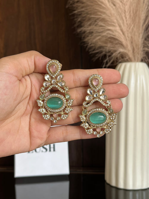 Aanya Kundan Drop Earrings