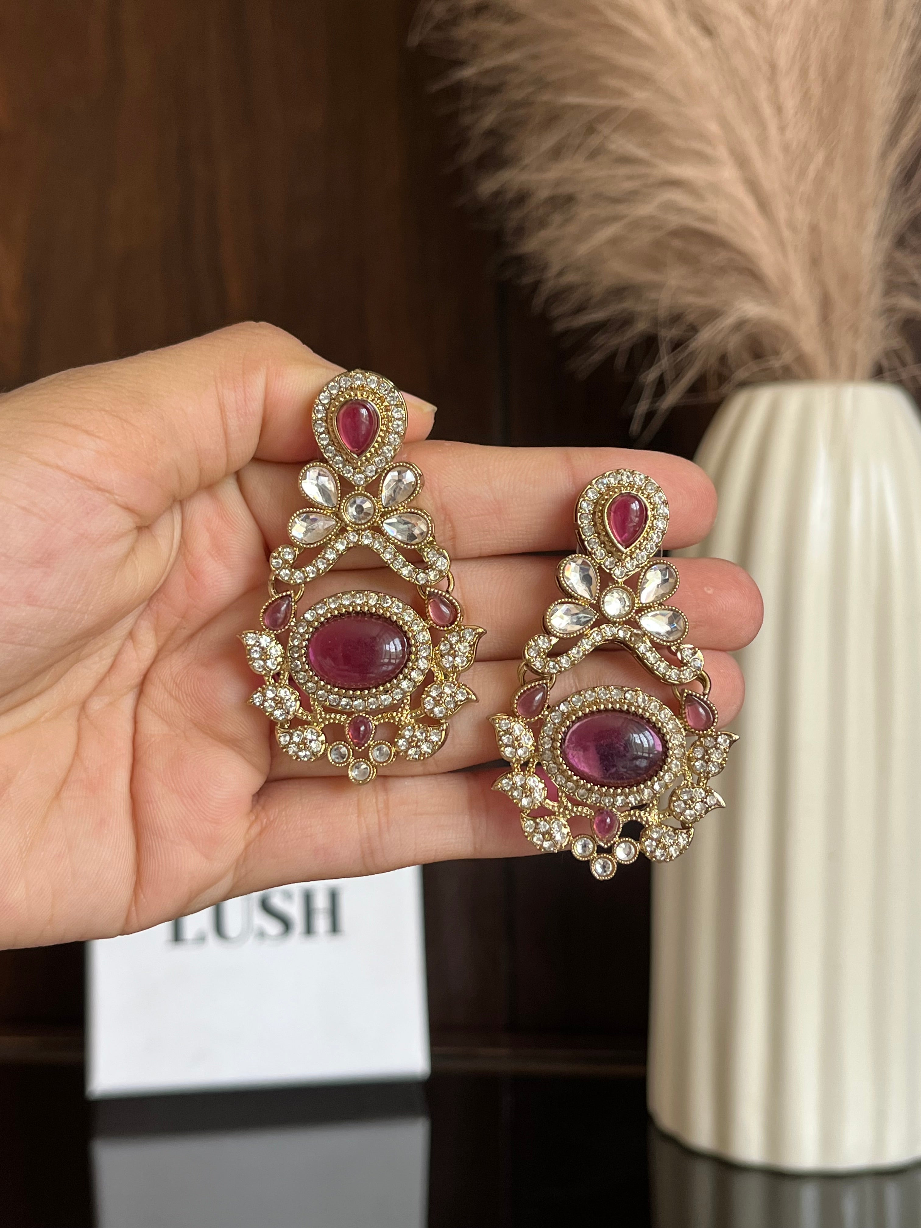 Aanya Kundan Drop Earrings