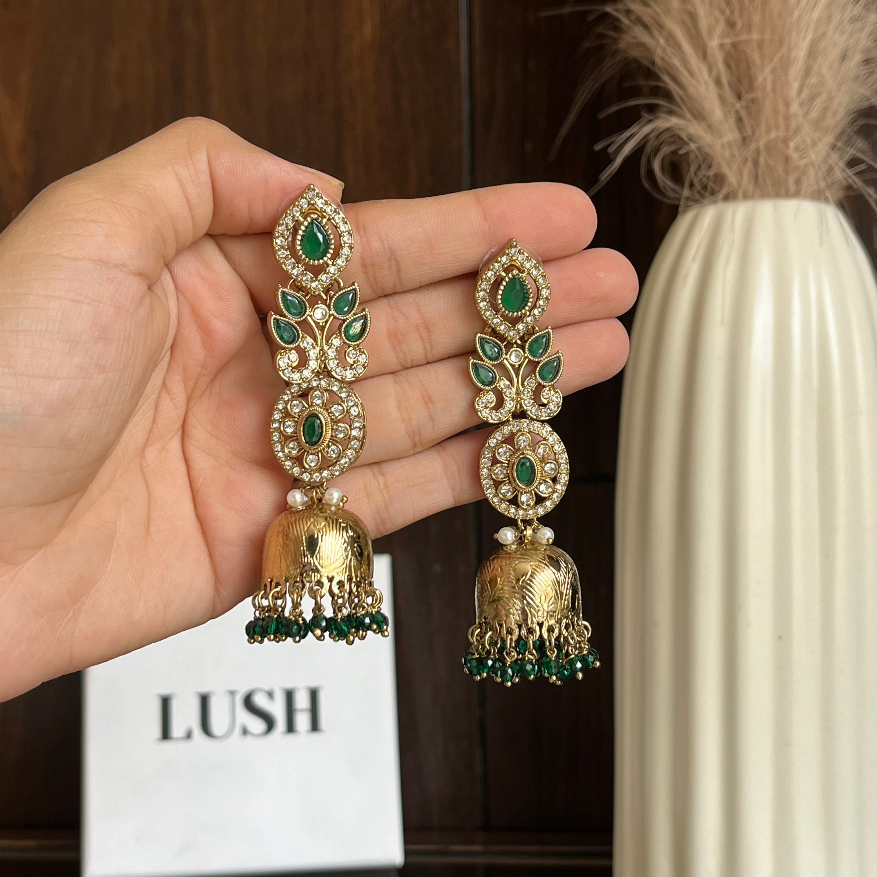 Temple-Style Bell Earrings