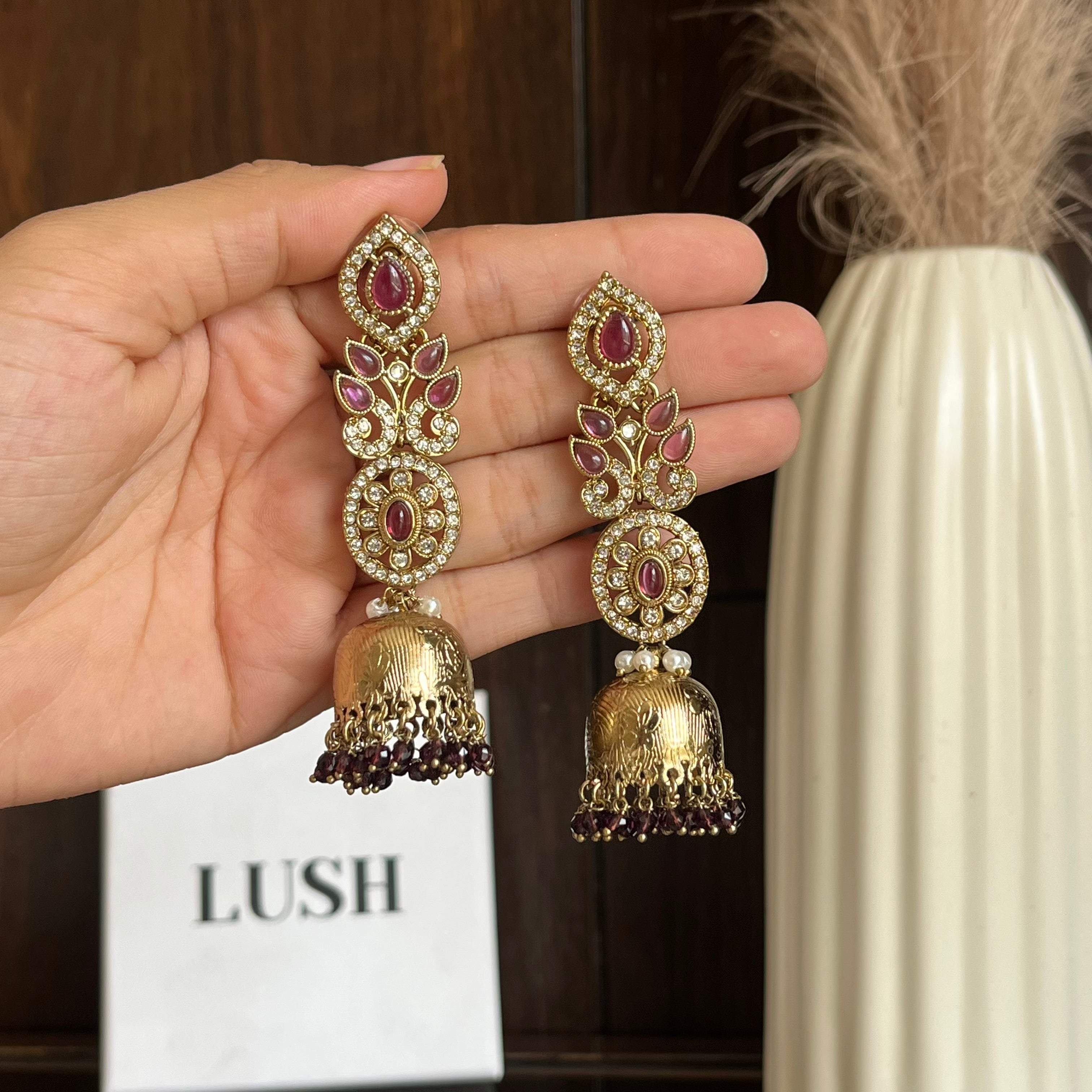 Temple-Style Bell Earrings