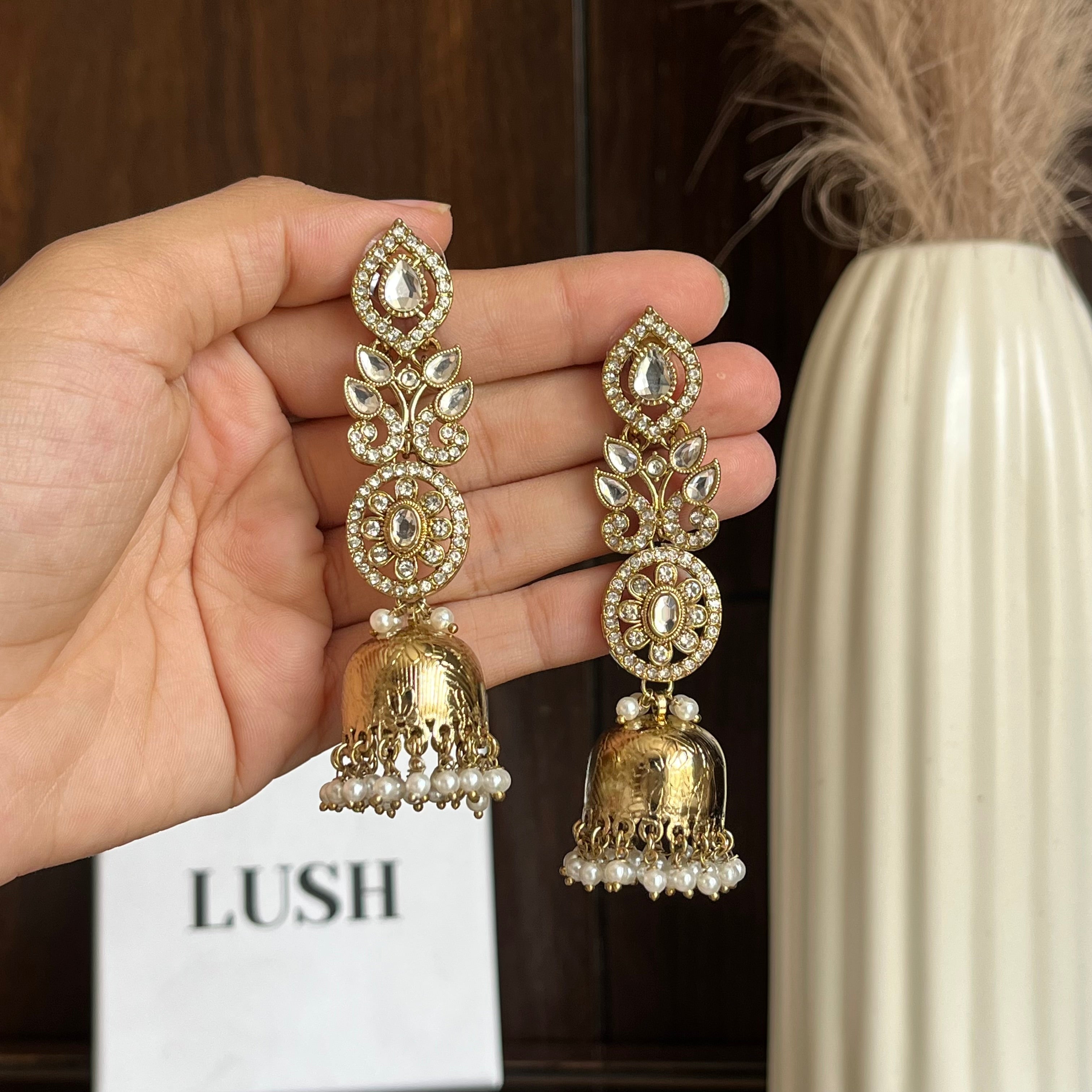 Temple-Style Bell Earrings