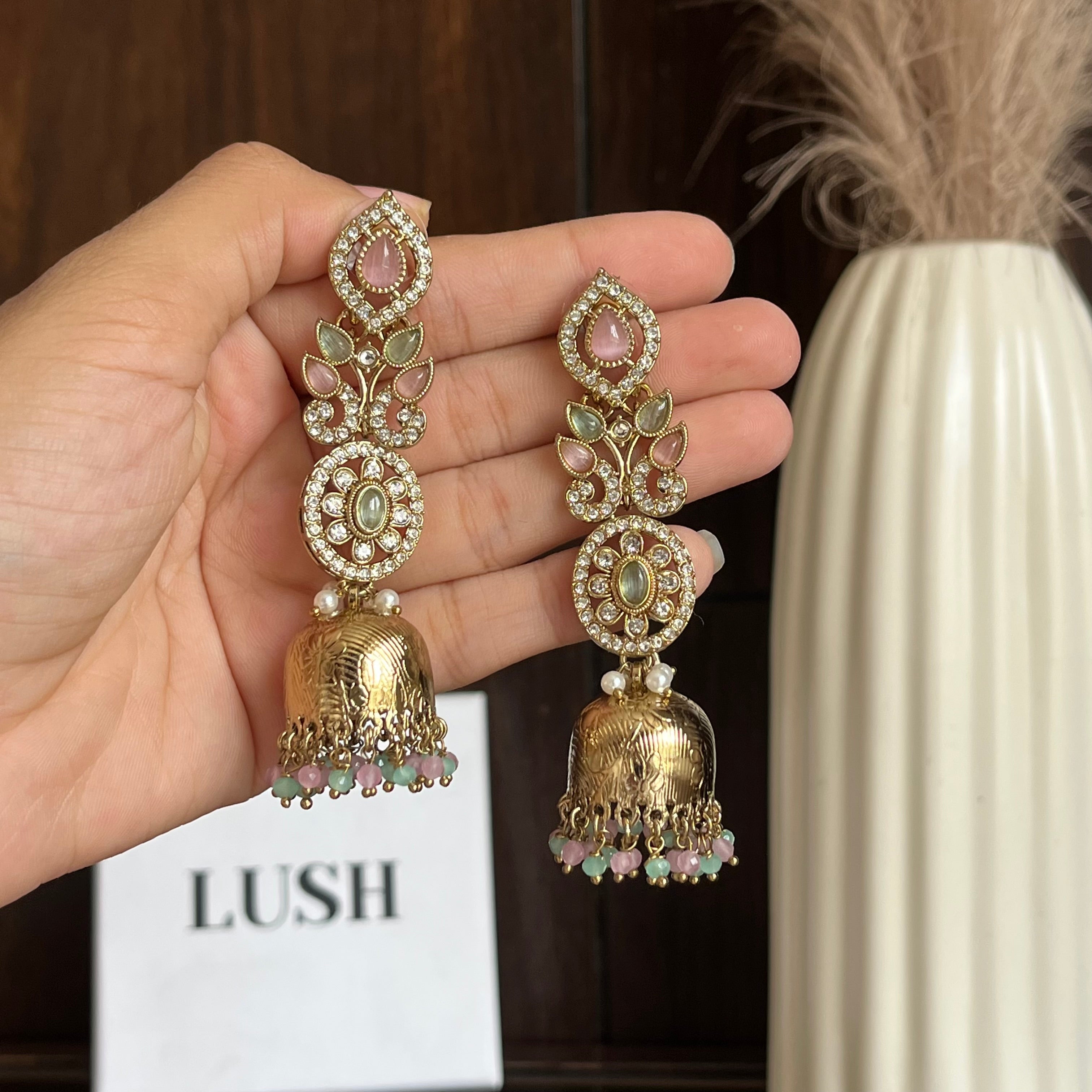 Temple-Style Bell Earrings