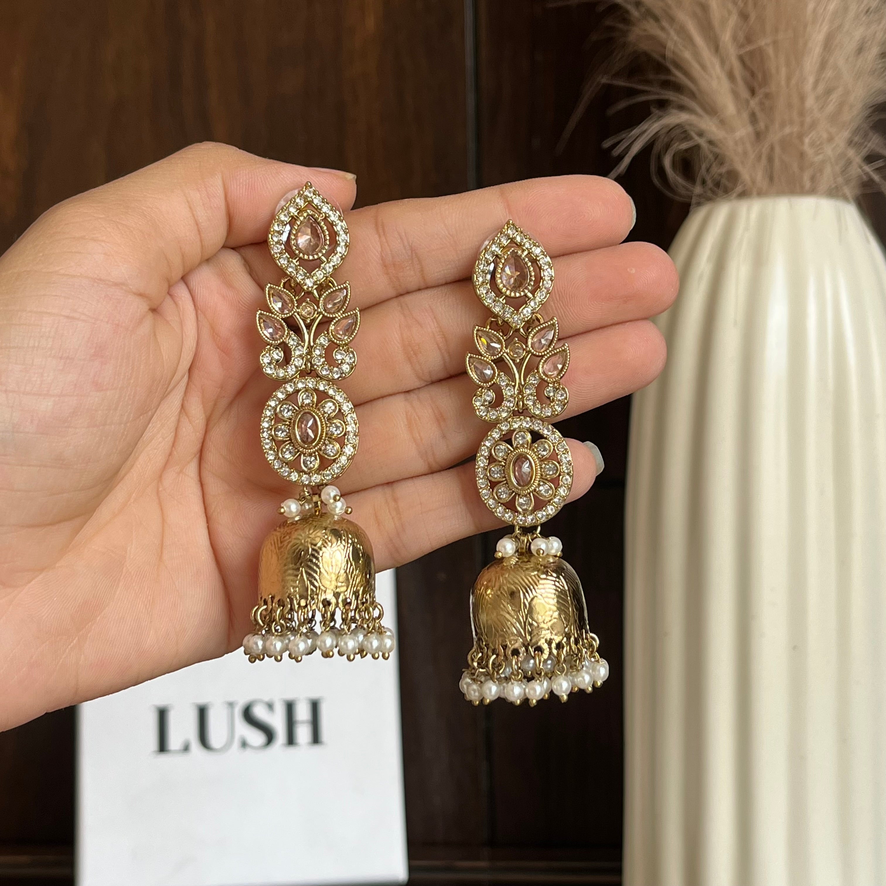 Temple-Style Bell Earrings