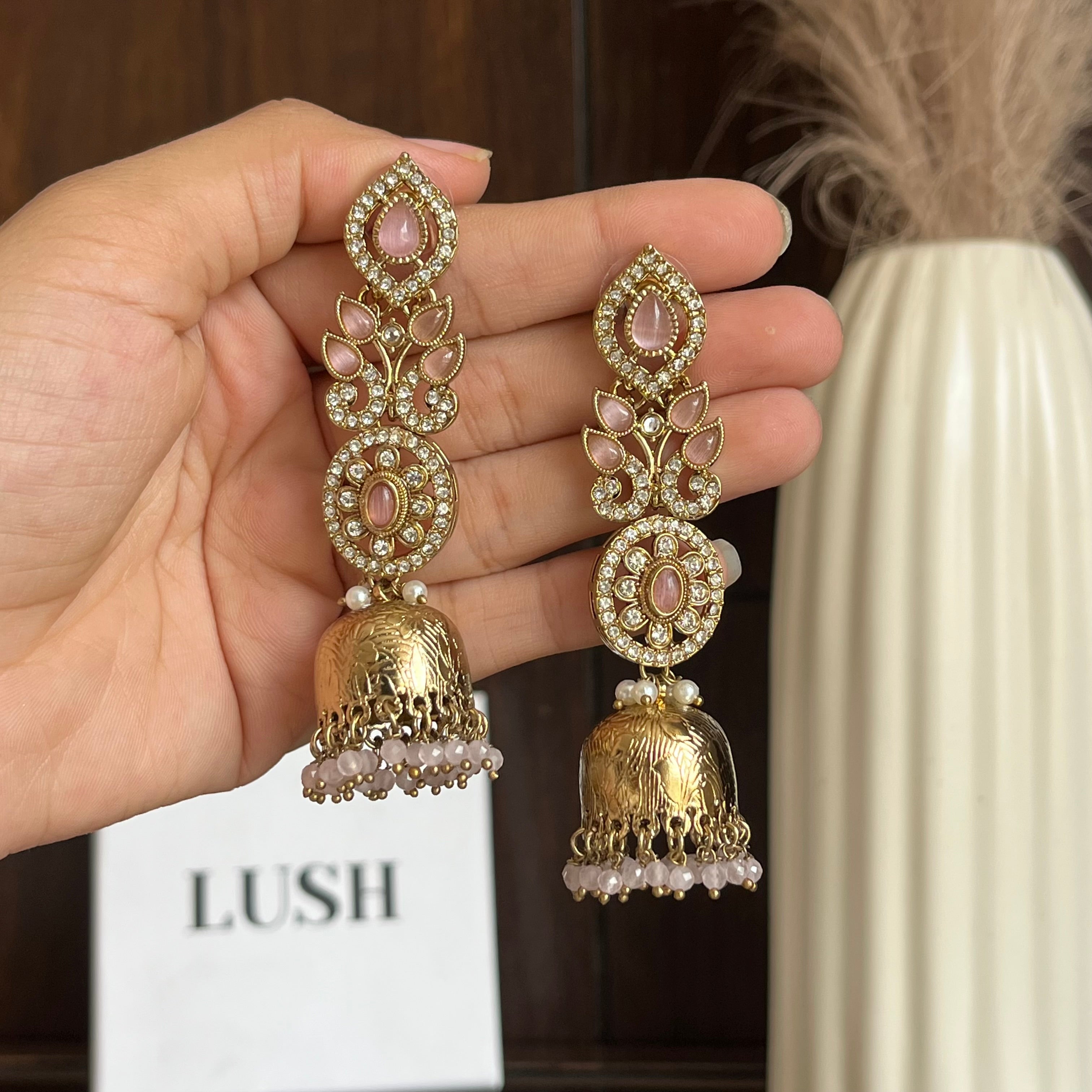 Temple-Style Bell Earrings