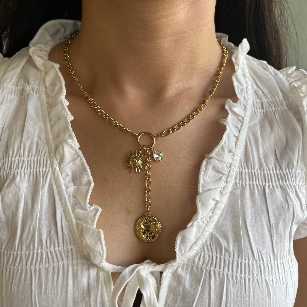 Celestial Sun & Moon Lariat