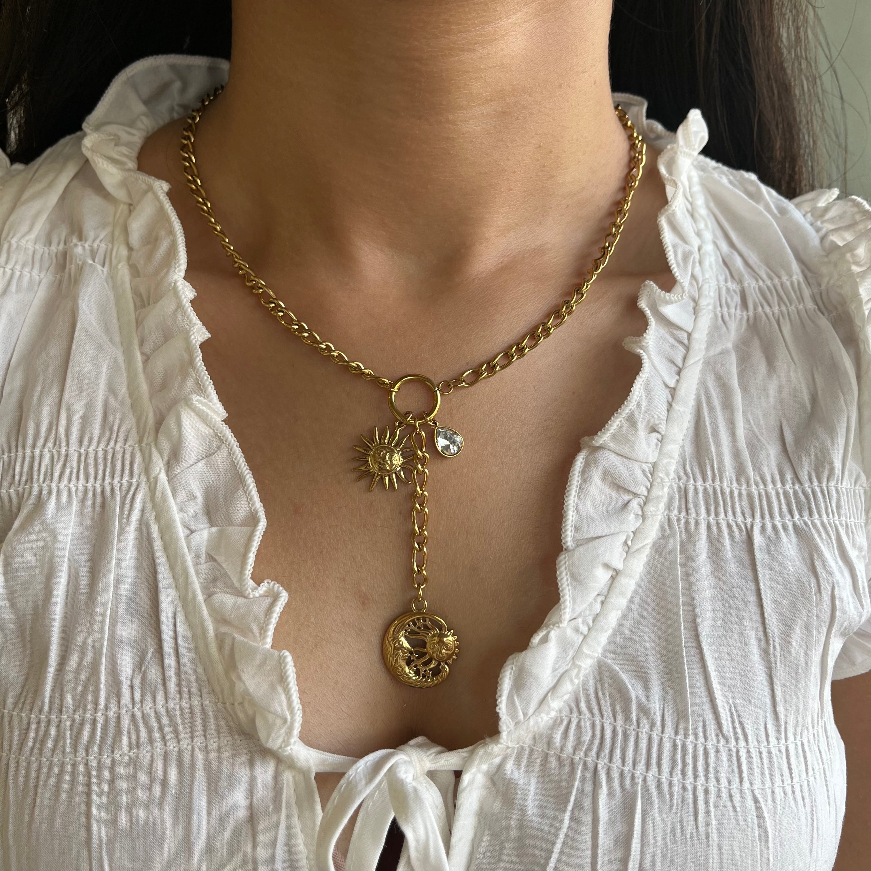 Celestial Sun & Moon Lariat
