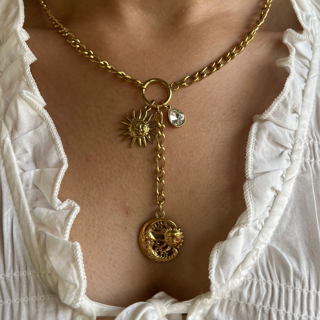 Celestial Sun & Moon Lariat