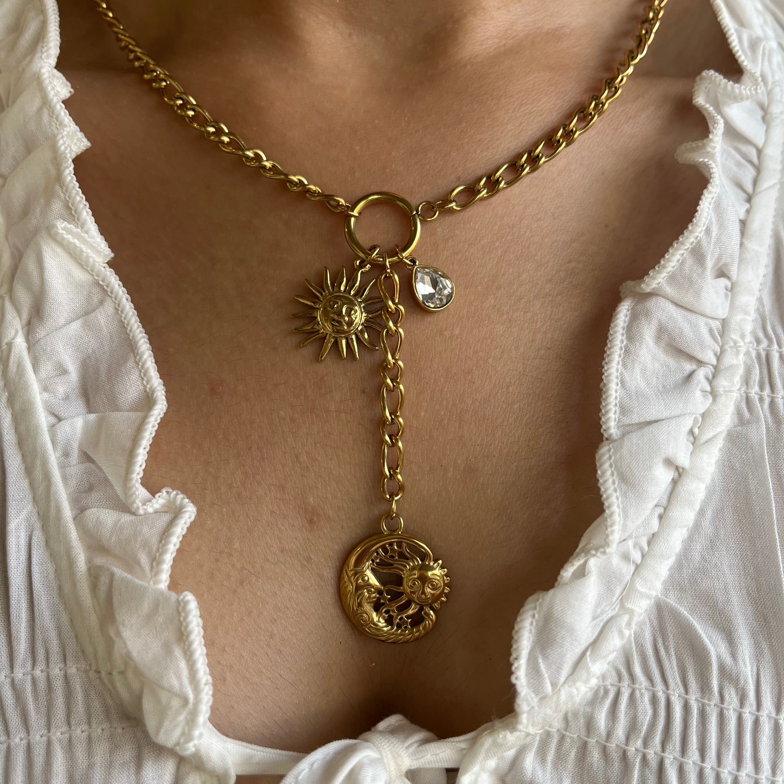 Celestial Sun & Moon Lariat