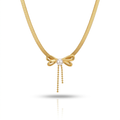 Pearl Bow Necklace